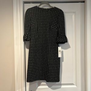 Calvin Klein Houndstooth Black Dress